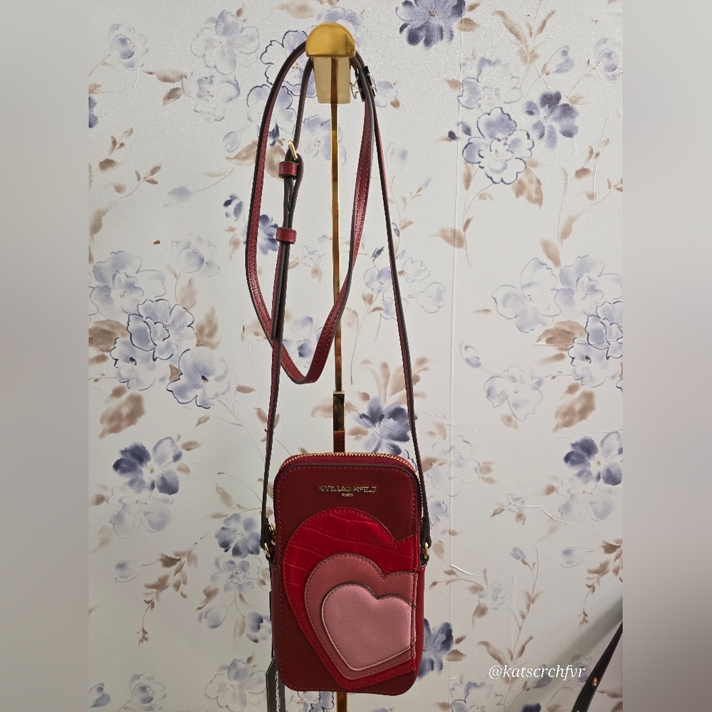 Karl Lagerfeld - NWT Paris Maybelle Heart Crossbody Bag - Picture 2 of 7